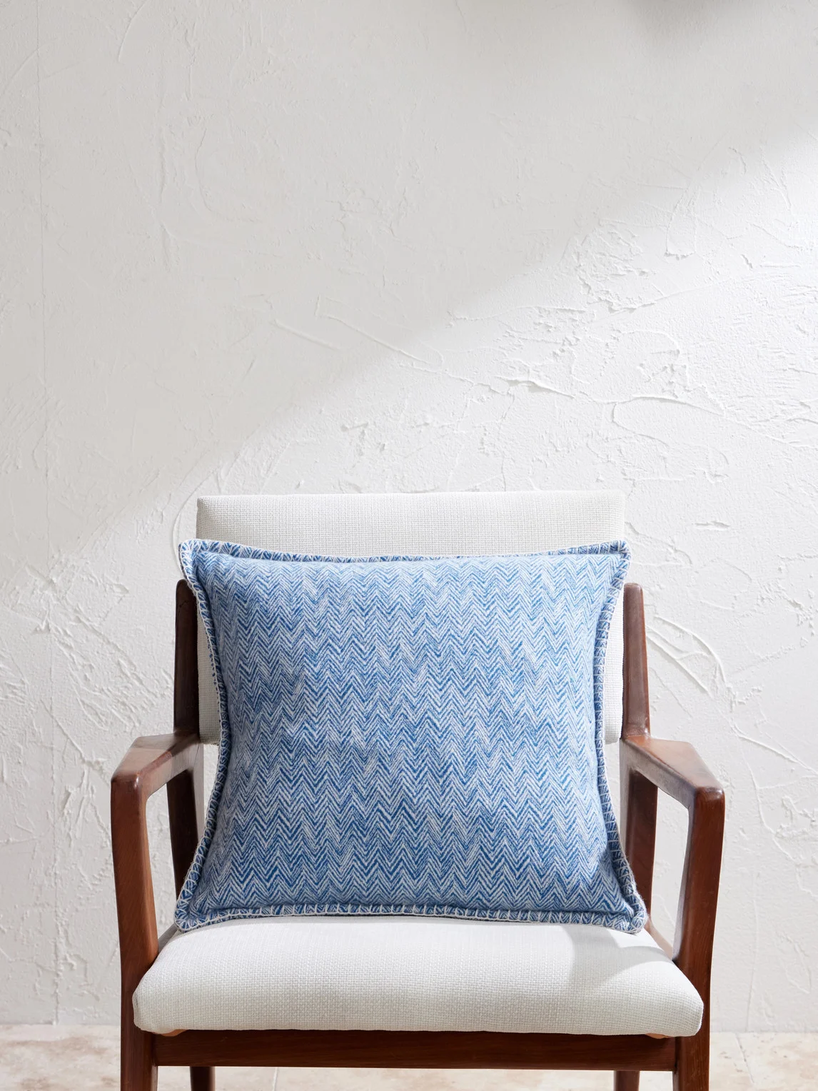 Camelia Striped Wool and Cashmere-Blend Cushion - 1