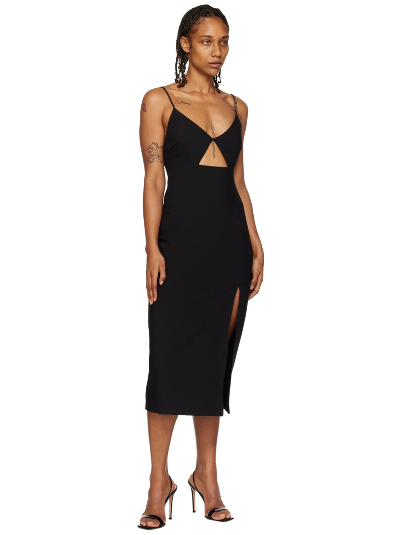 HUGO Black Cutout Midi Dress outlook
