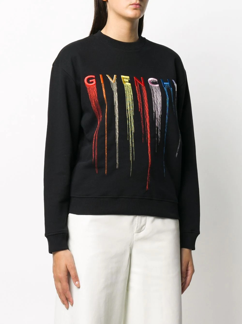 logo-embroidered sweatshirt - 3