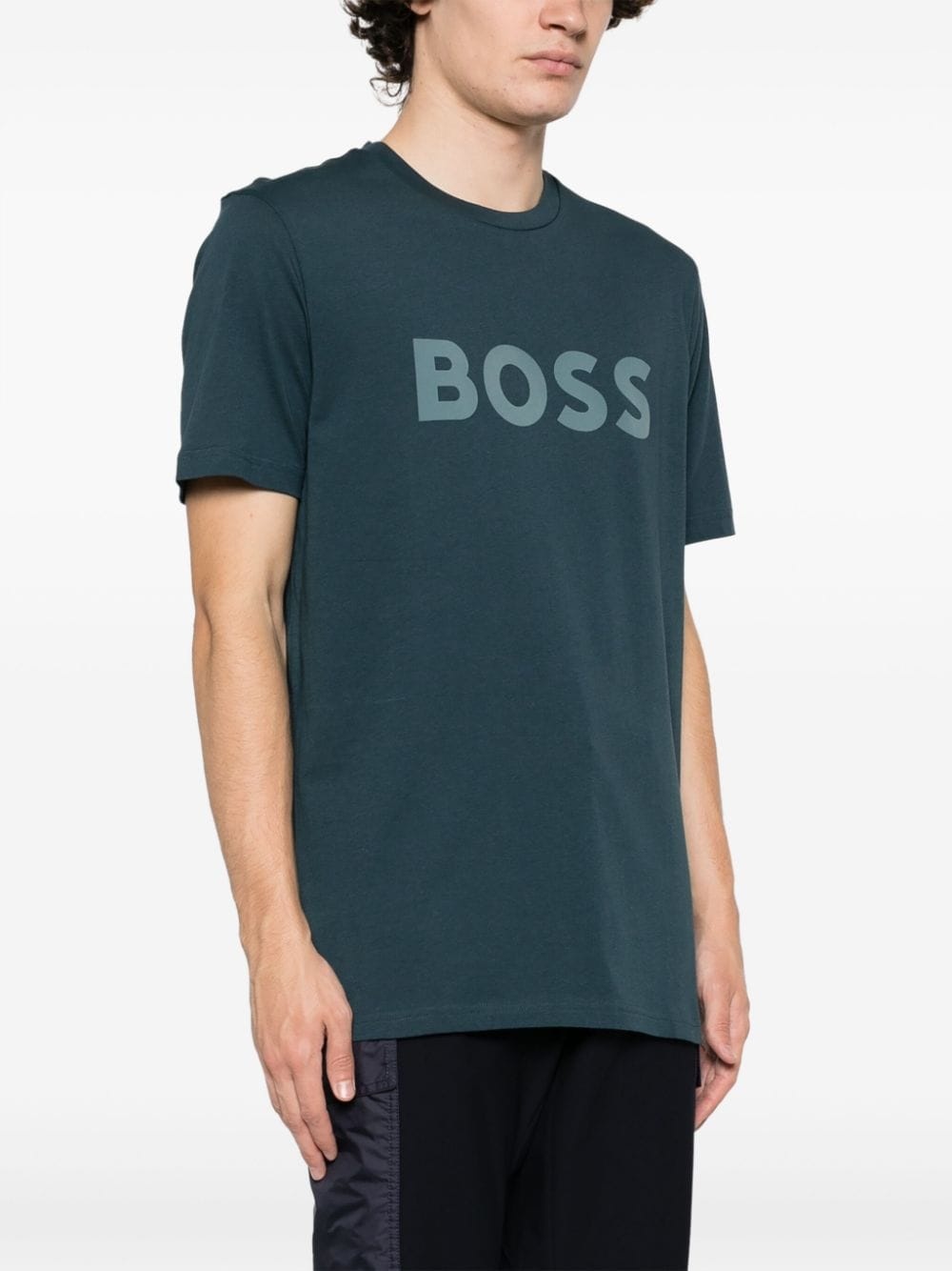 logo-print cotton T-shirt - 3