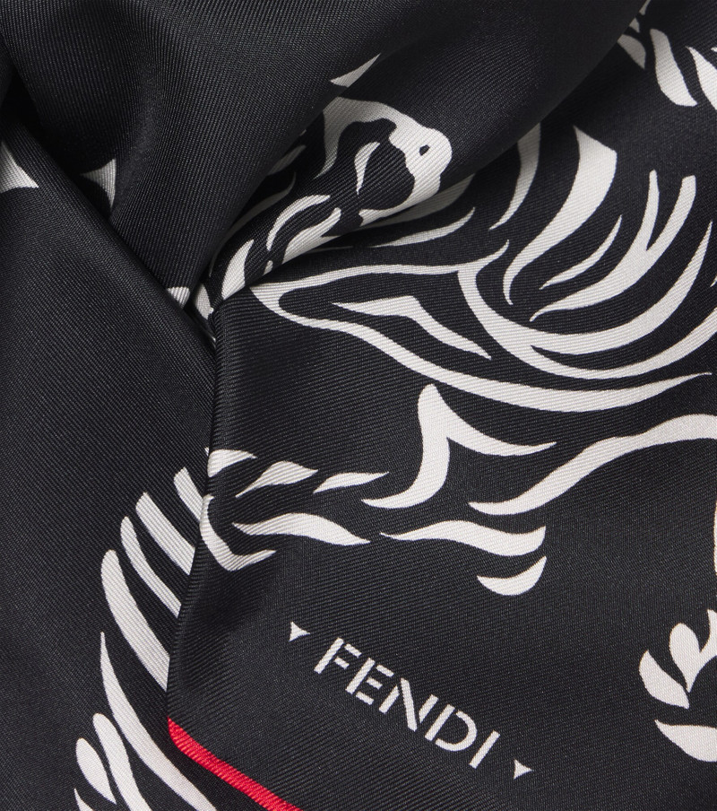 Printed silk scarf 4