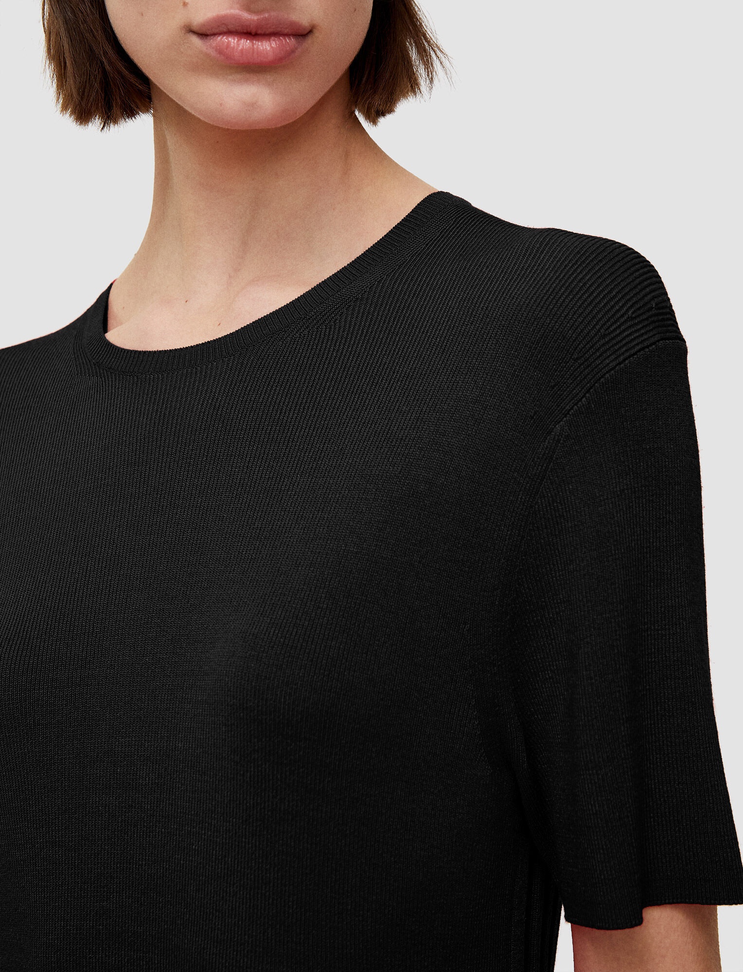 Satiny Rib Knitted Top - 5