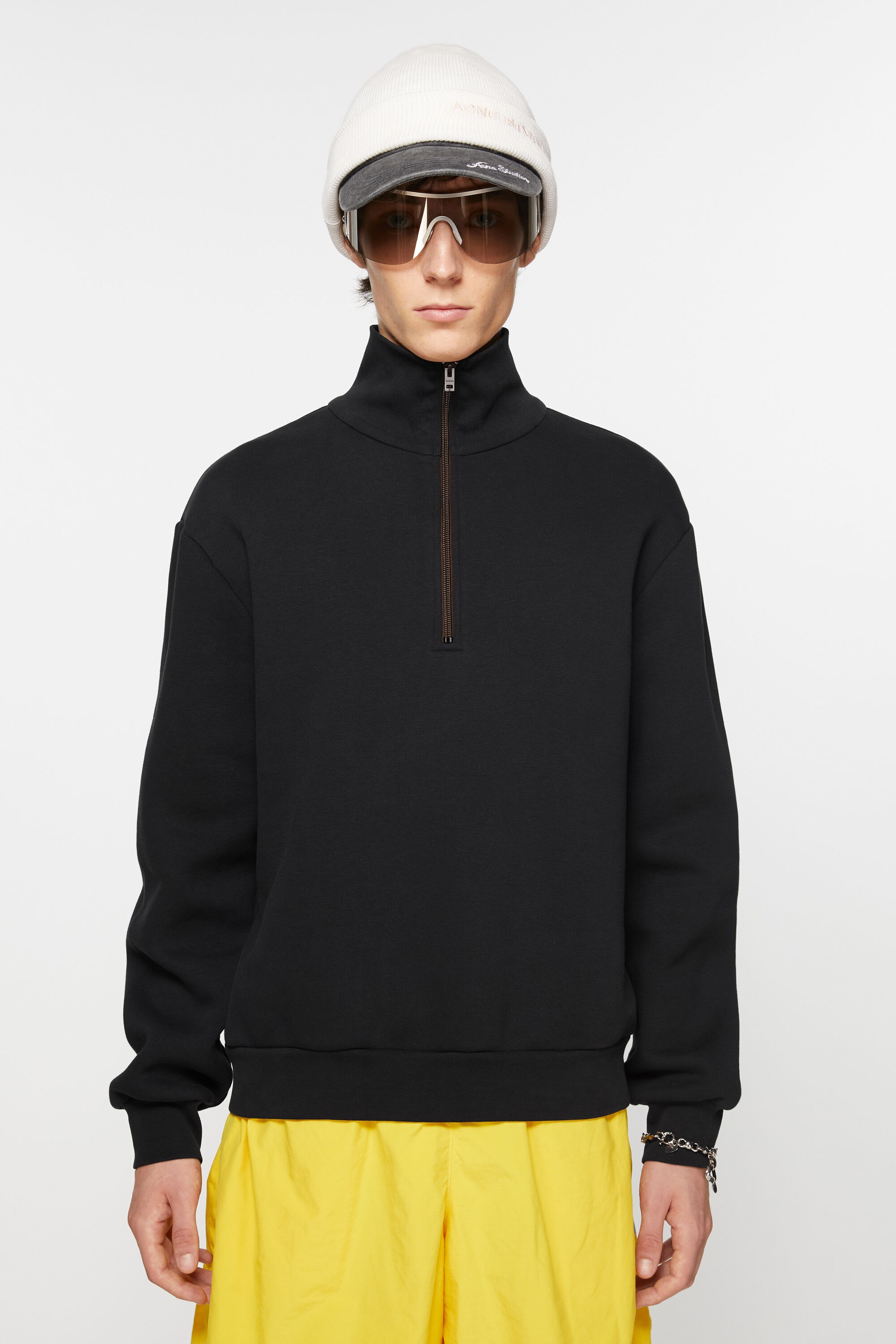 Zippered sweater - Black - 2