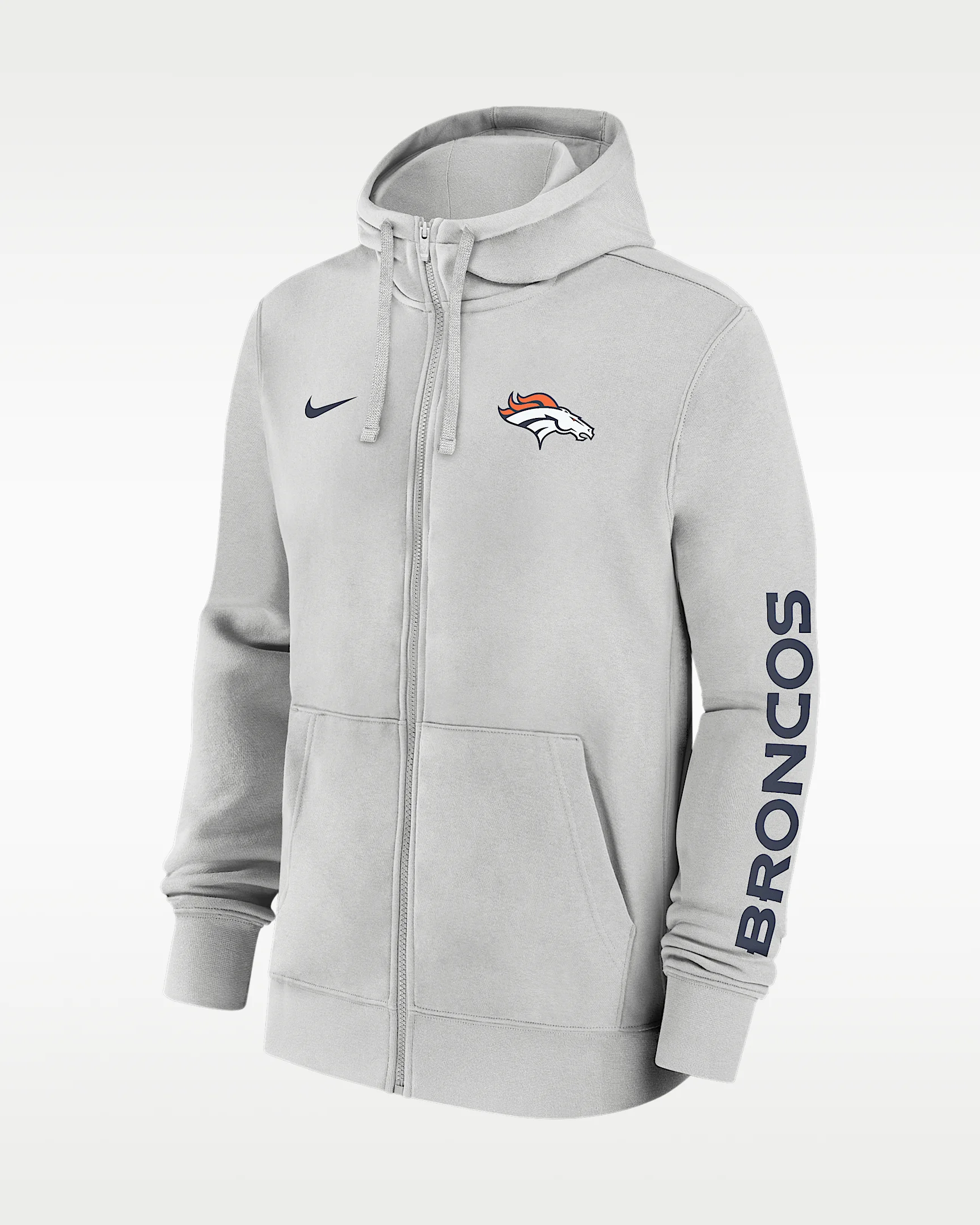 Denver Broncos Club Men's Nike NFL Full-Zip Hoodie - 1