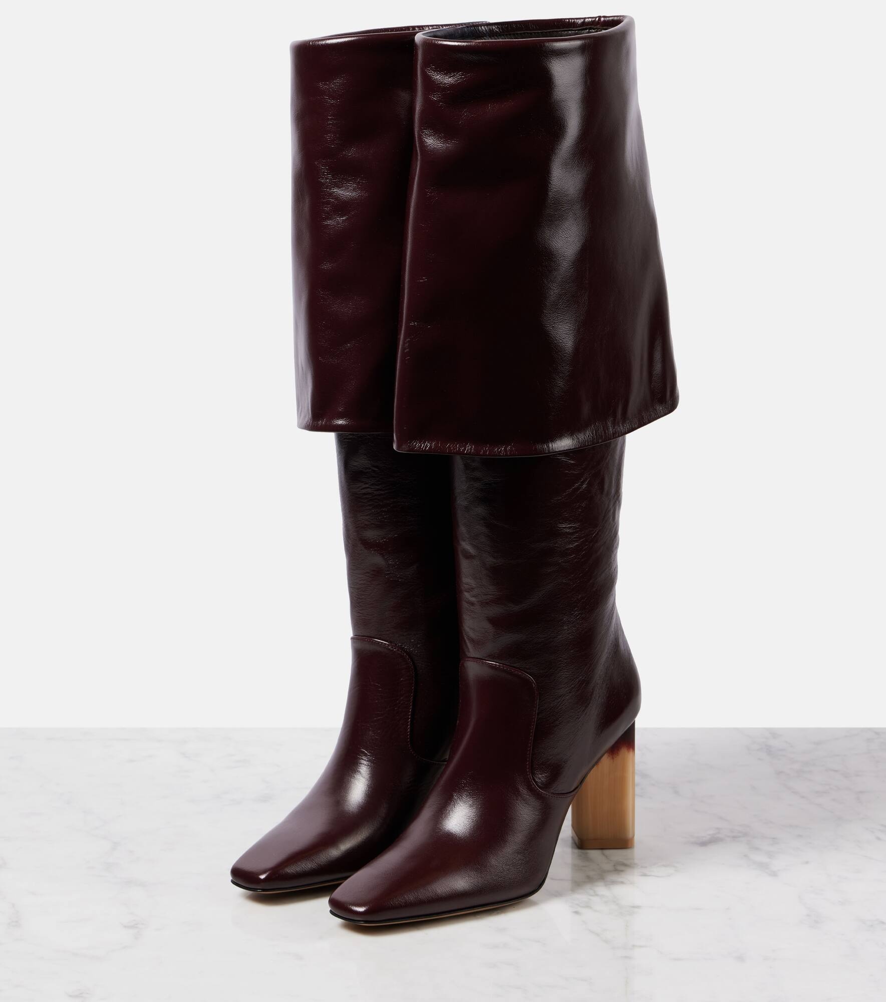 Georgia leather knee-high boots - 4