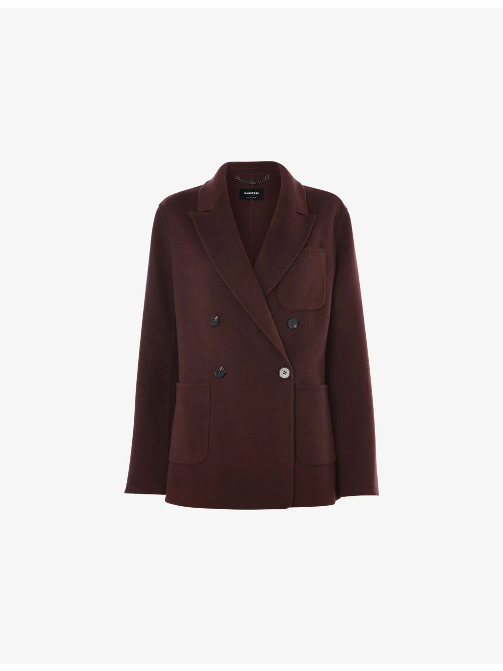 Double-Breasted Relaxed-Fit Wool-Blend Coat - 1