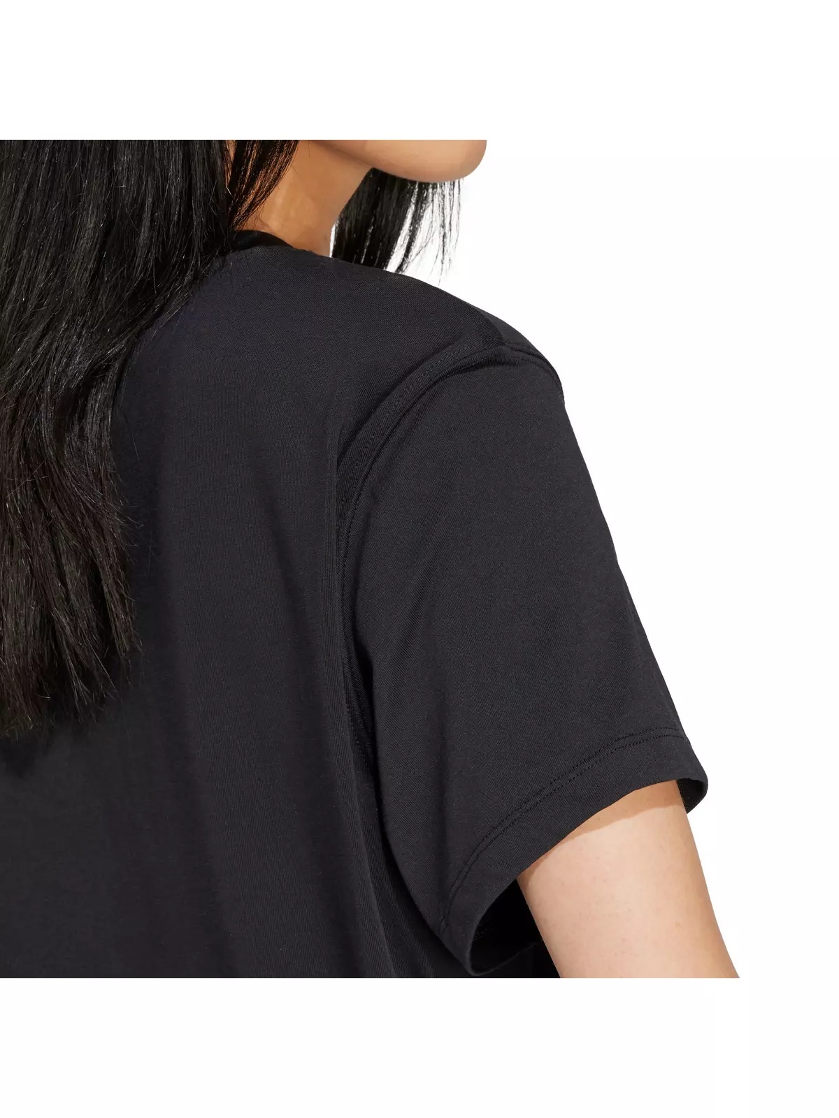 Originals Women's Adicolor Trefoil 3-Stripes T-Shirt -Black - 4