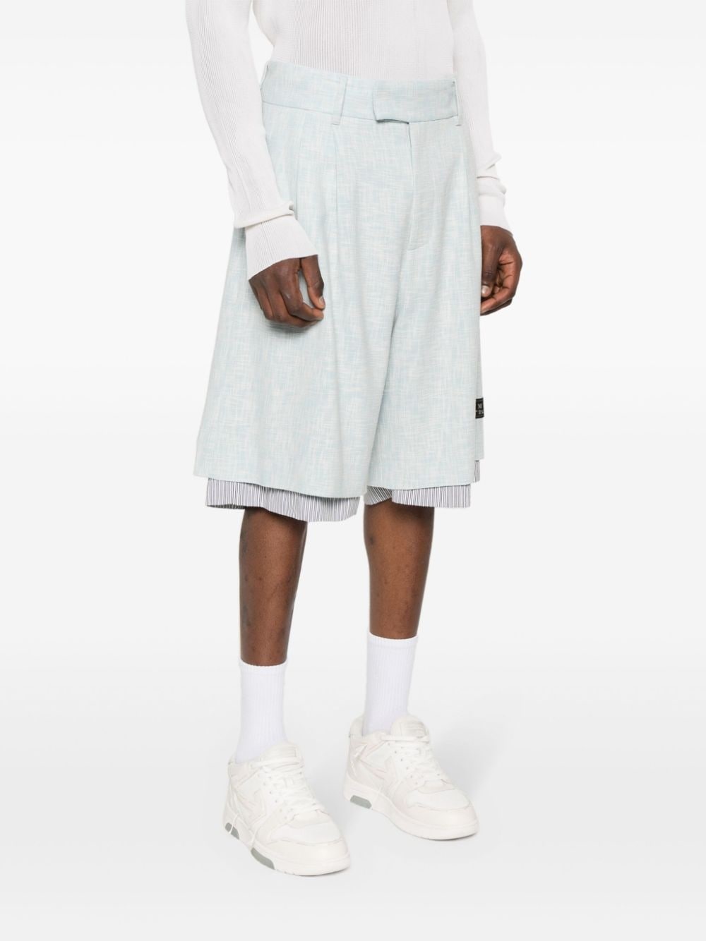 layered bermuda shorts - 3