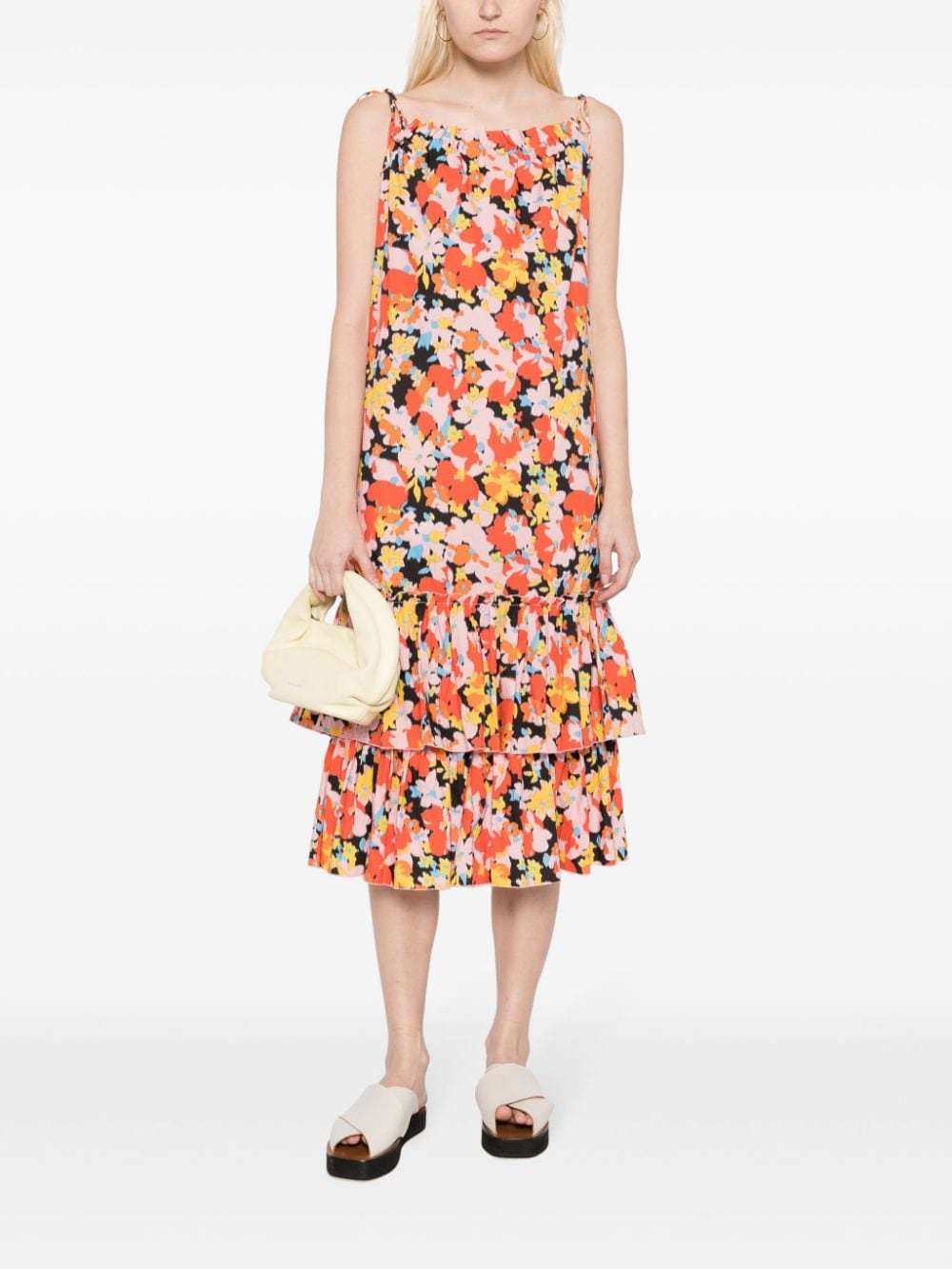 floral-print cotton dress - 2