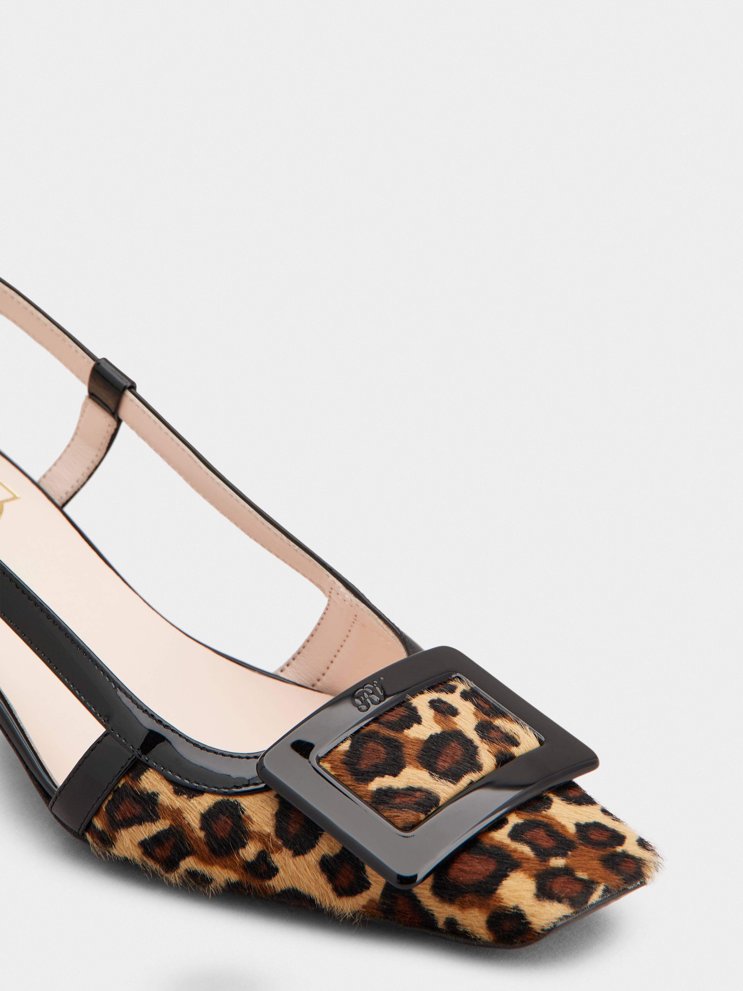 Belle Vivier Slingback Pumps in leather - 3