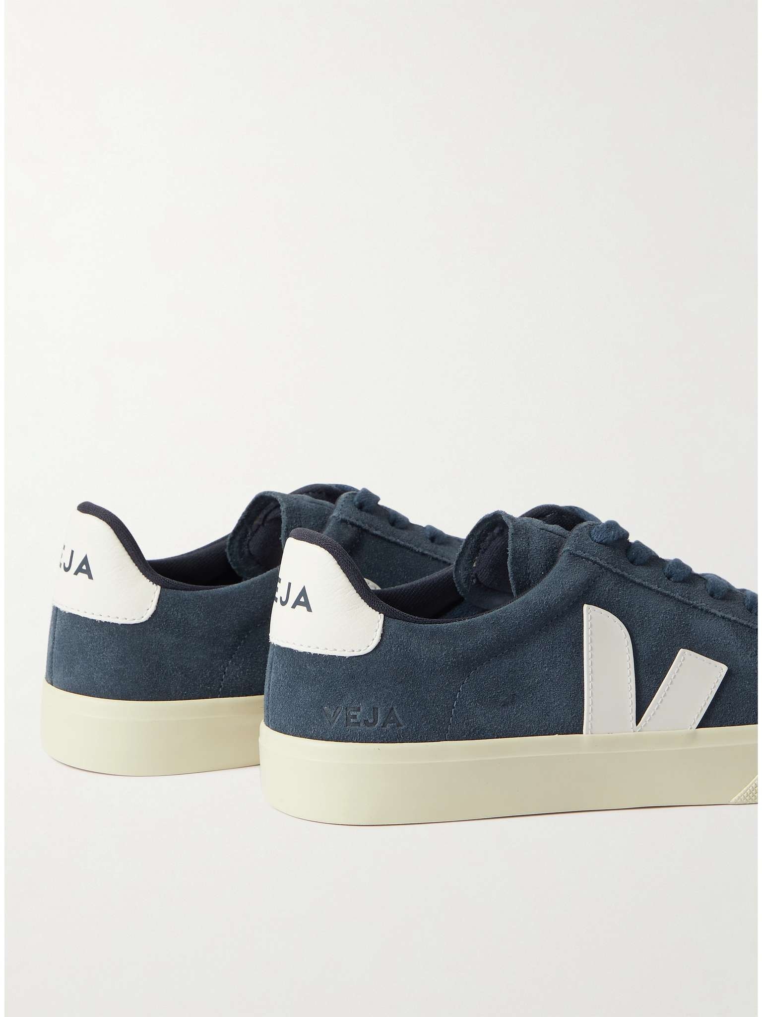 Campo Leather-Trimmed Suede Sneakers - 4