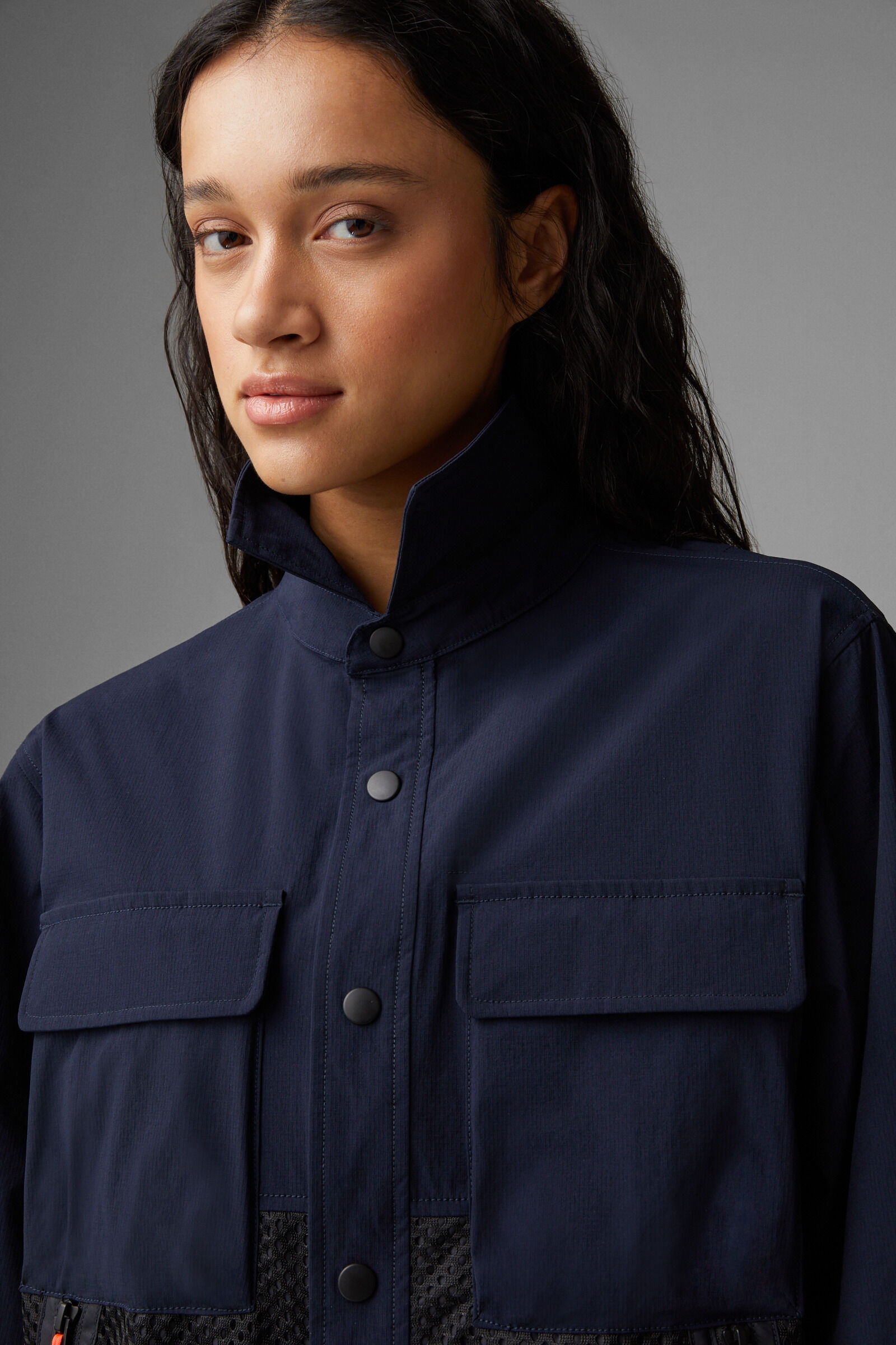 Agnello unisex shirt jacket in Dark blue - 5
