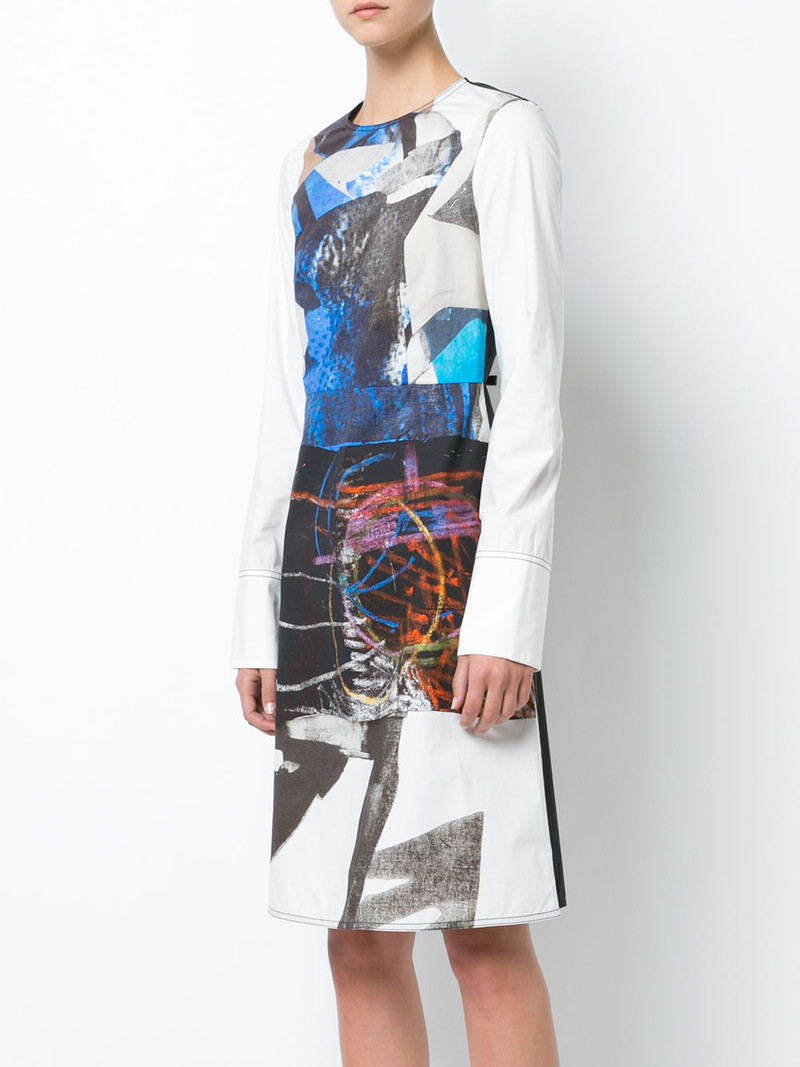 Abstract print skater dress 3