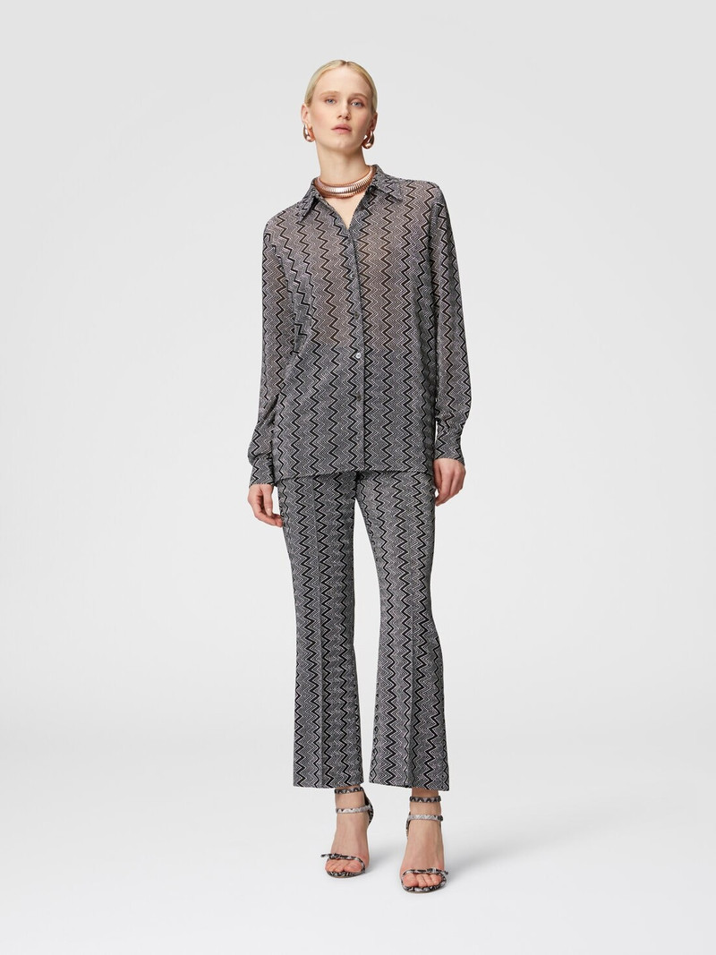 Missoni Shirt with zig zag lamé pattern outlook