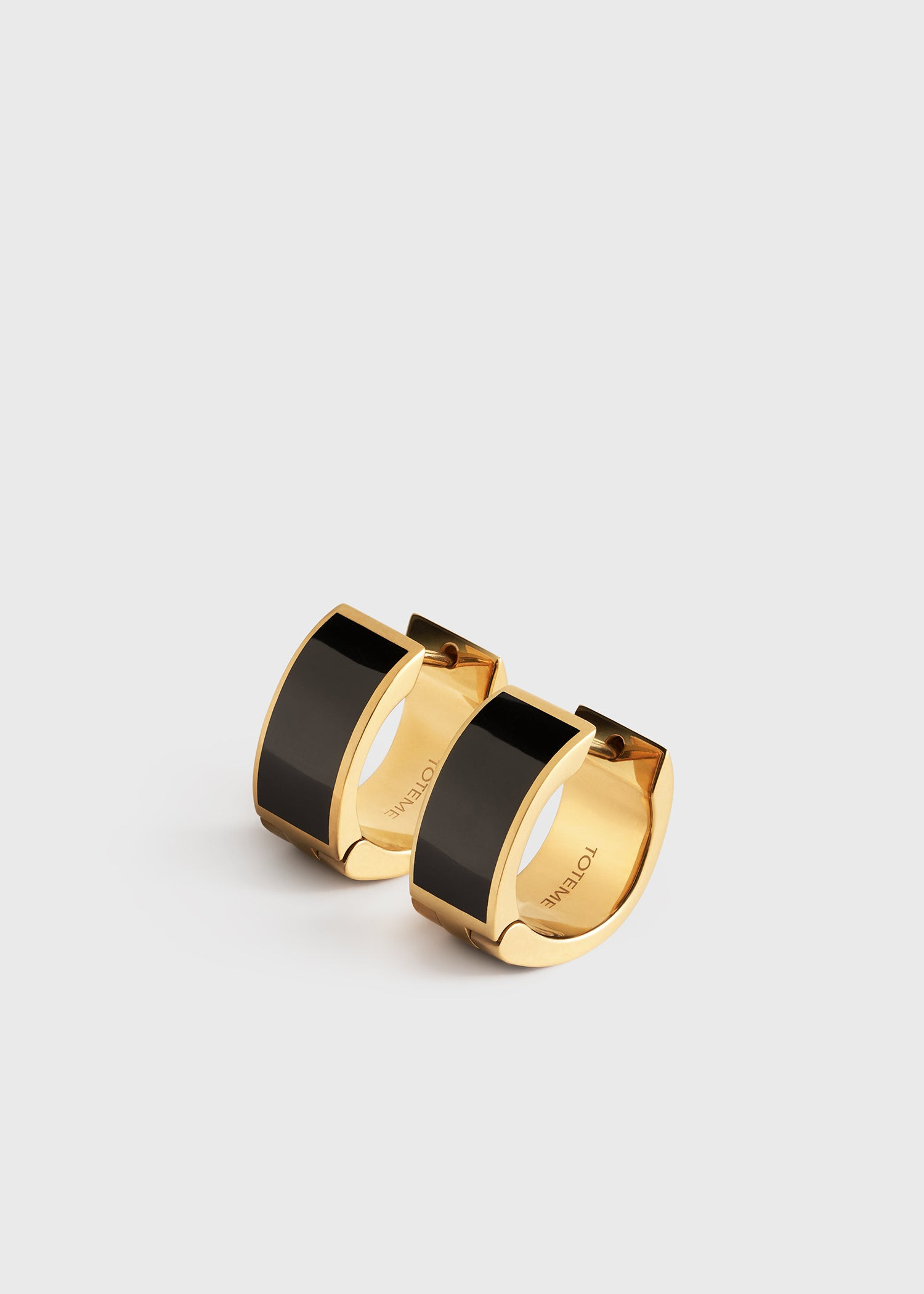 Signature hoops black/gold - 4
