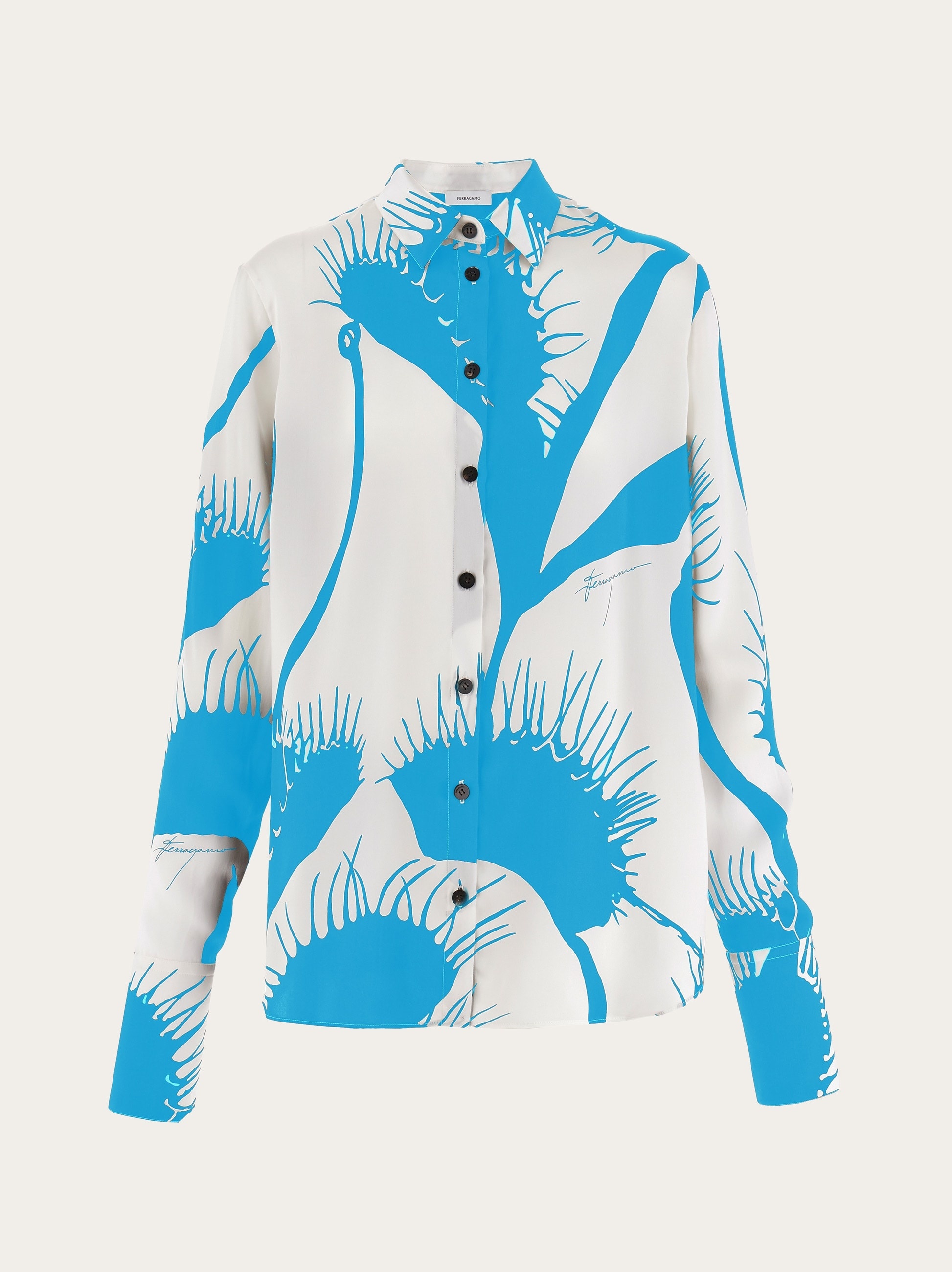 Venus print silk shirt - 1