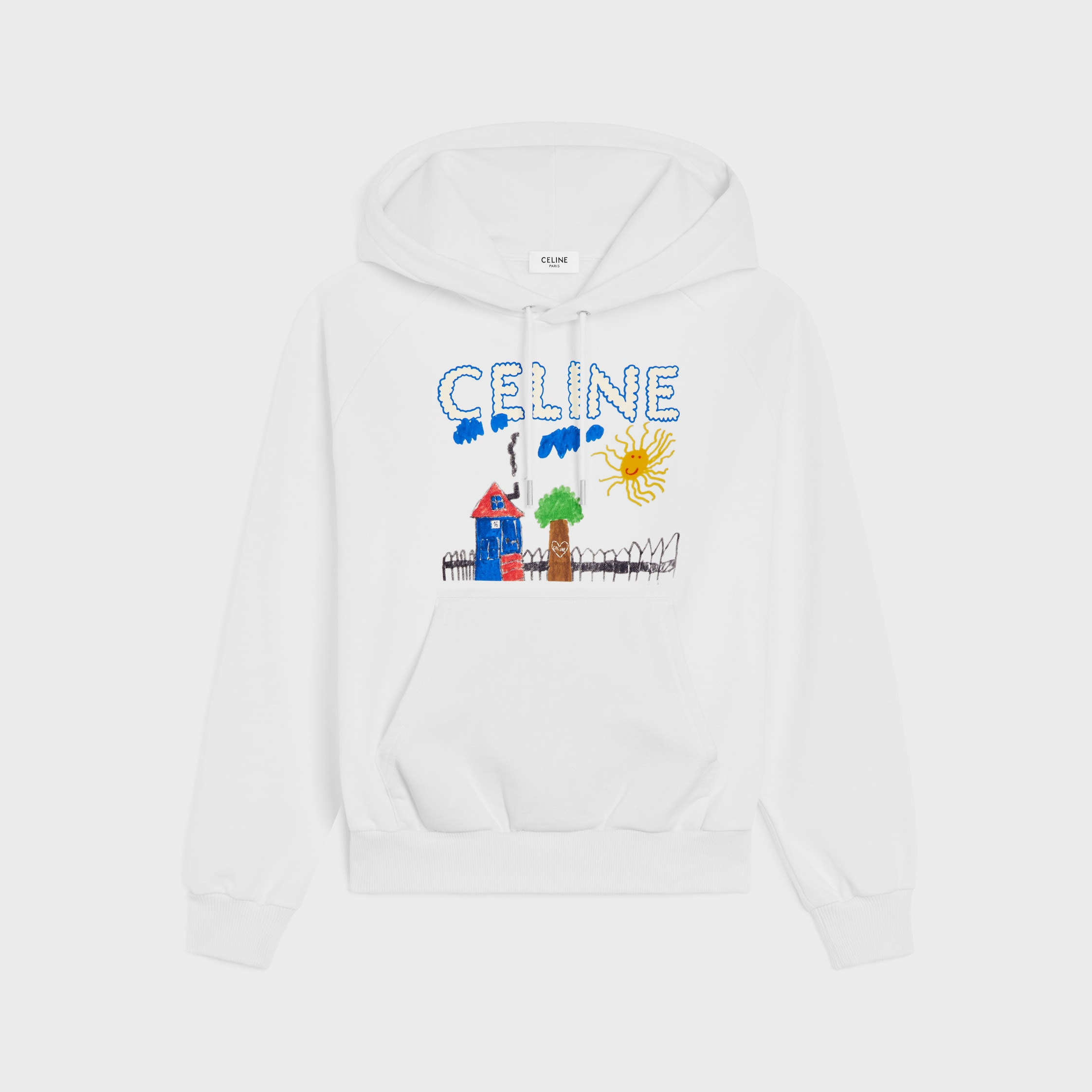 70's hoodie IN cotton fleece - 1