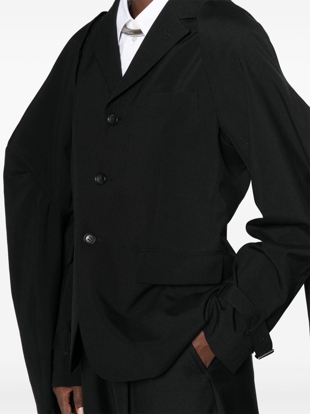 detachable-sleeves blazer - 5