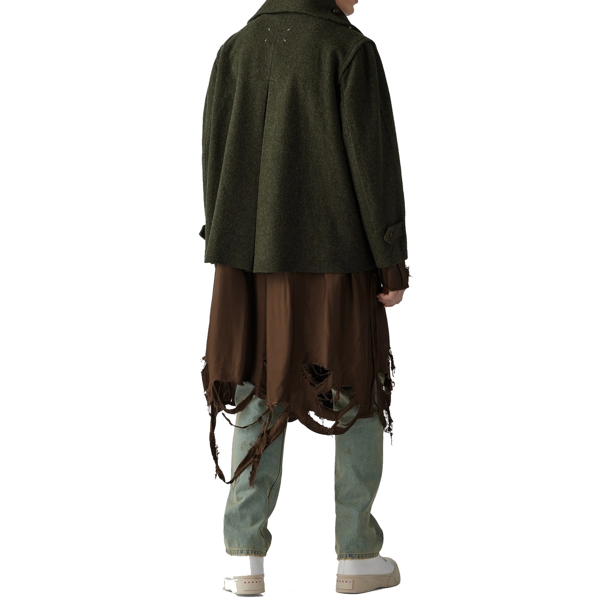 DESTROYED-LOOK COAT - 6