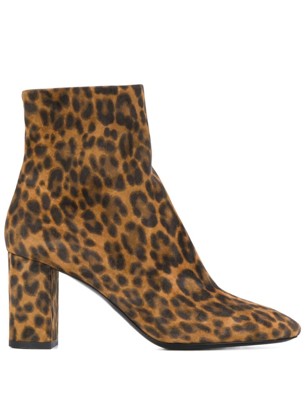 Lou 75mm leopard print boots - 1