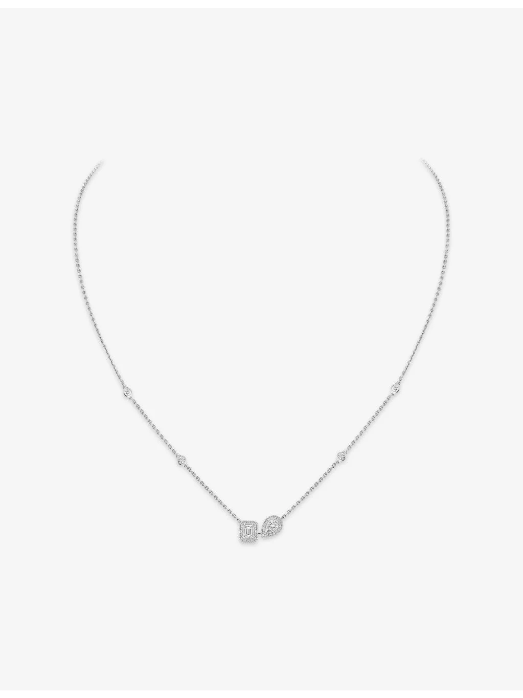 My Twin 18ct Gold And 0.30ct Diamond Necklace - 1