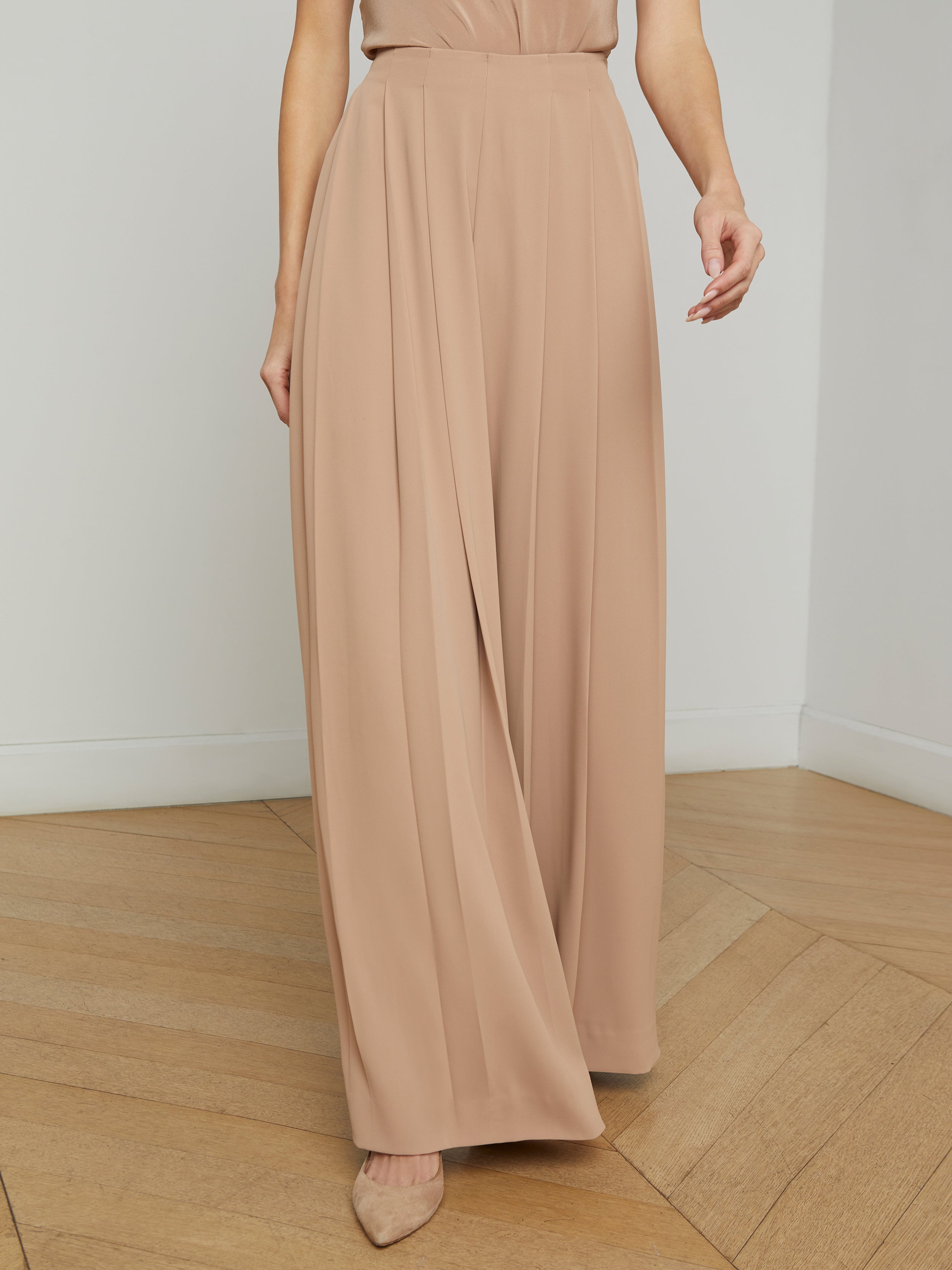 Nova Pleated Wide-Leg Pant - 3