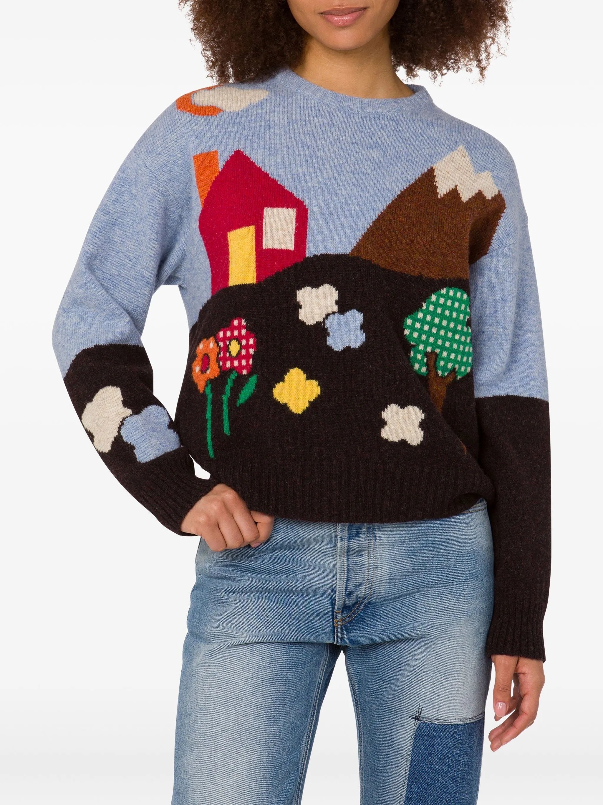 Moschino Archive Graphic-knit Sweater - 2
