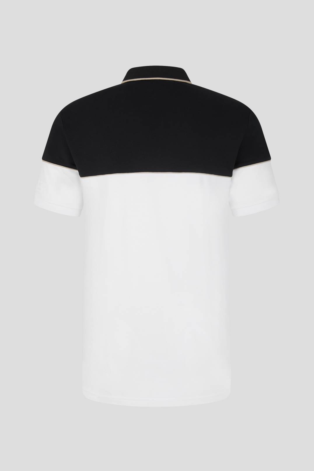 YANIS FUNCTIONAL POLO SHIRT IN BLACK/WHITE - 2