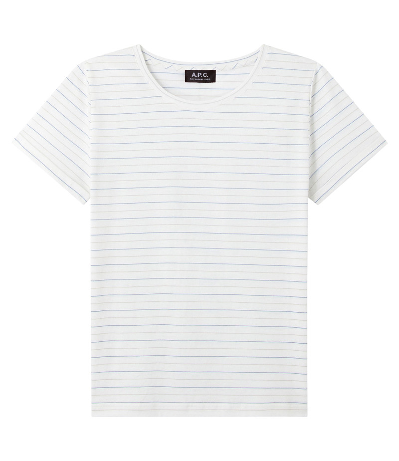 SALLIE T-SHIRT - JERSEY WITH METALIZED STRIPES - A.P.C. READY-TO-WEAR 1