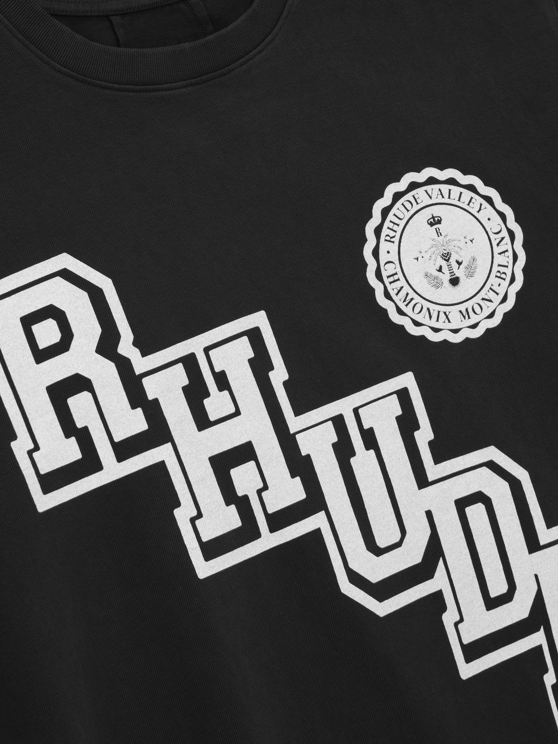RHUDE COLLEGIATE CREST TEE - 6