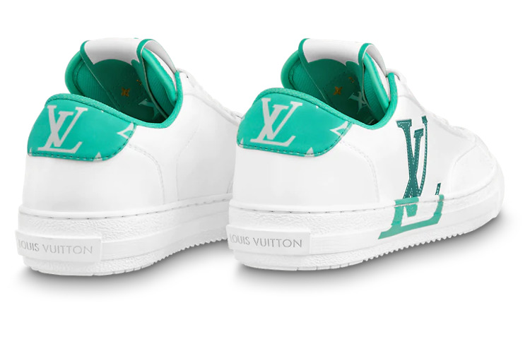 (WMNS) LOUIS VUITTON Charlie Sneakers 'White Teal' 1AAVZ6 - 4