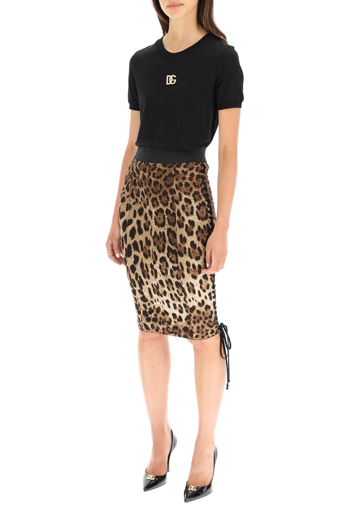 LEOPARD PRINT PENCIL SKIRT - 2