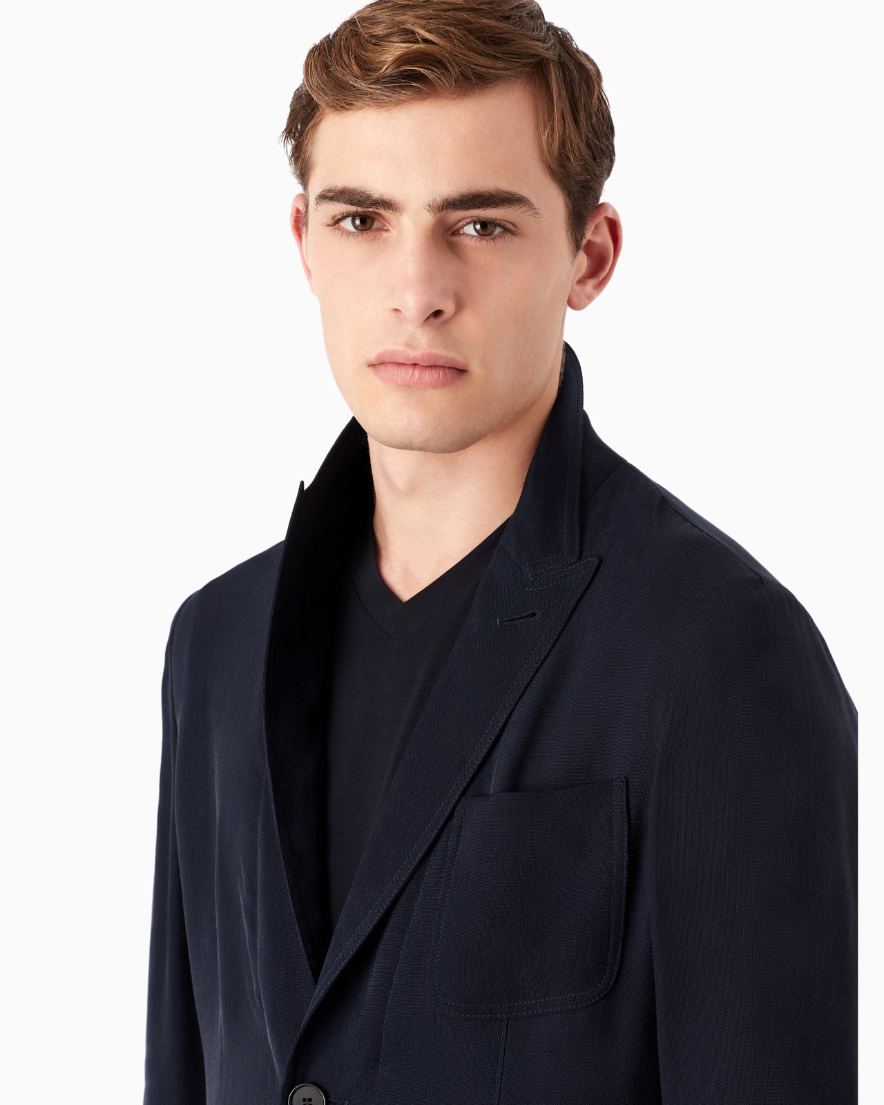 Icon single-breasted jacket in cupro - 6