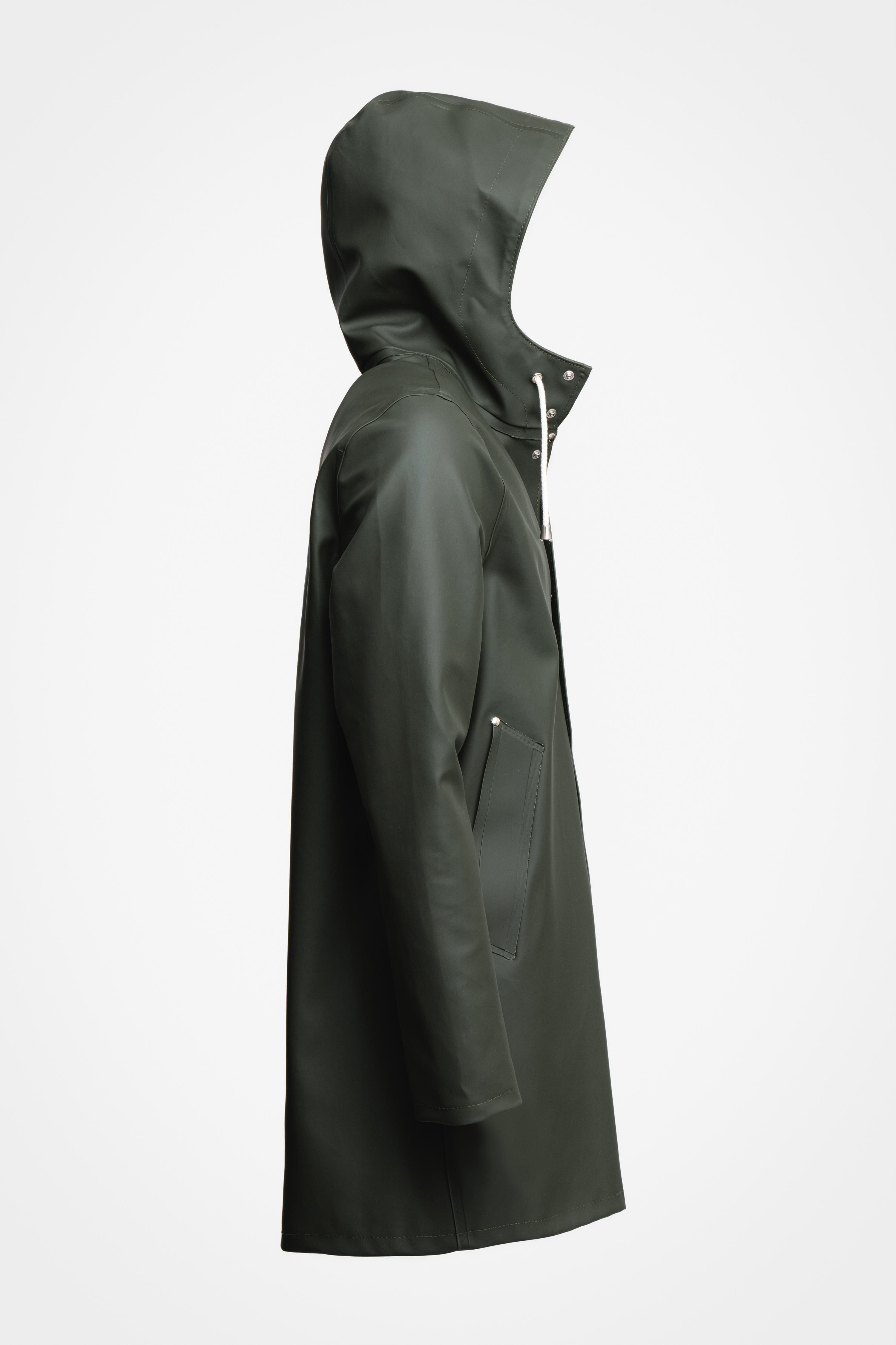 Stutterheim Stockholm Lightweight Raincoat in Green at Nordstrom - 8