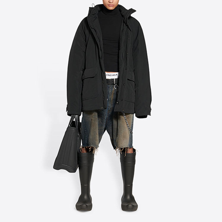Balenciaga BB Icon Kick Parka 'Black' 704548TMO171000 - 2