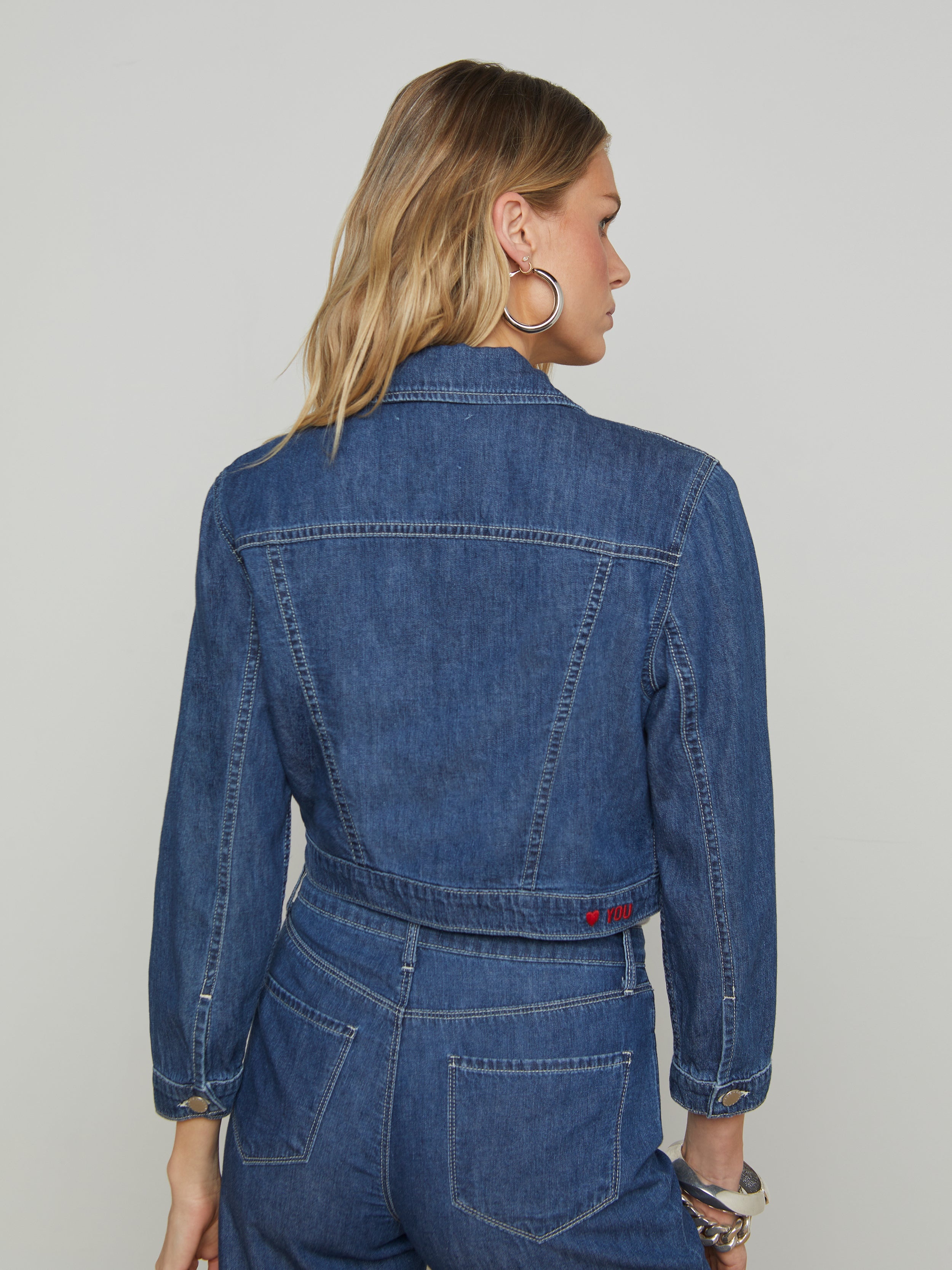Koda Cropped Denim Jacket - 5