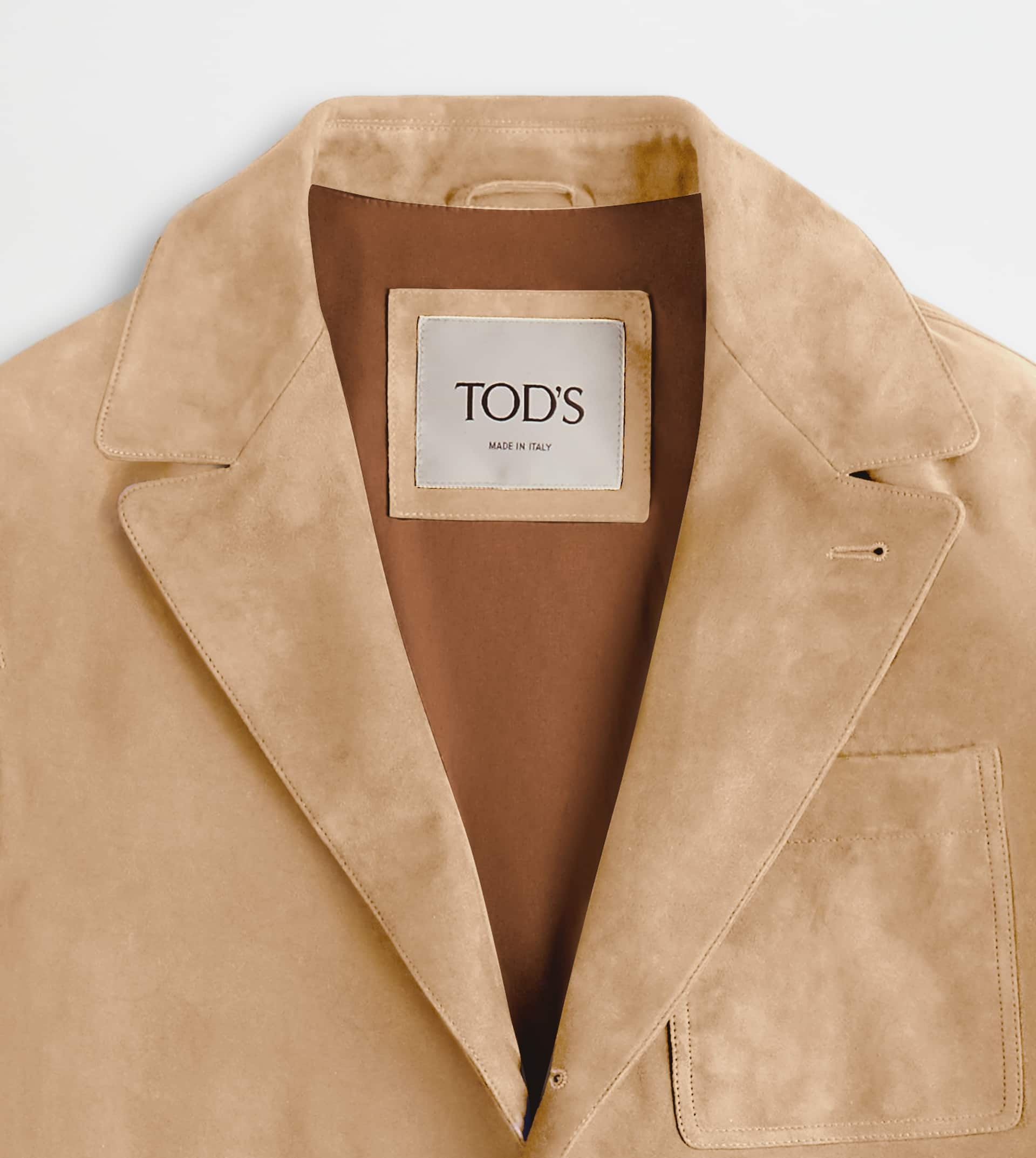 PASHMY BLAZER IN SUEDE - BEIGE - 8
