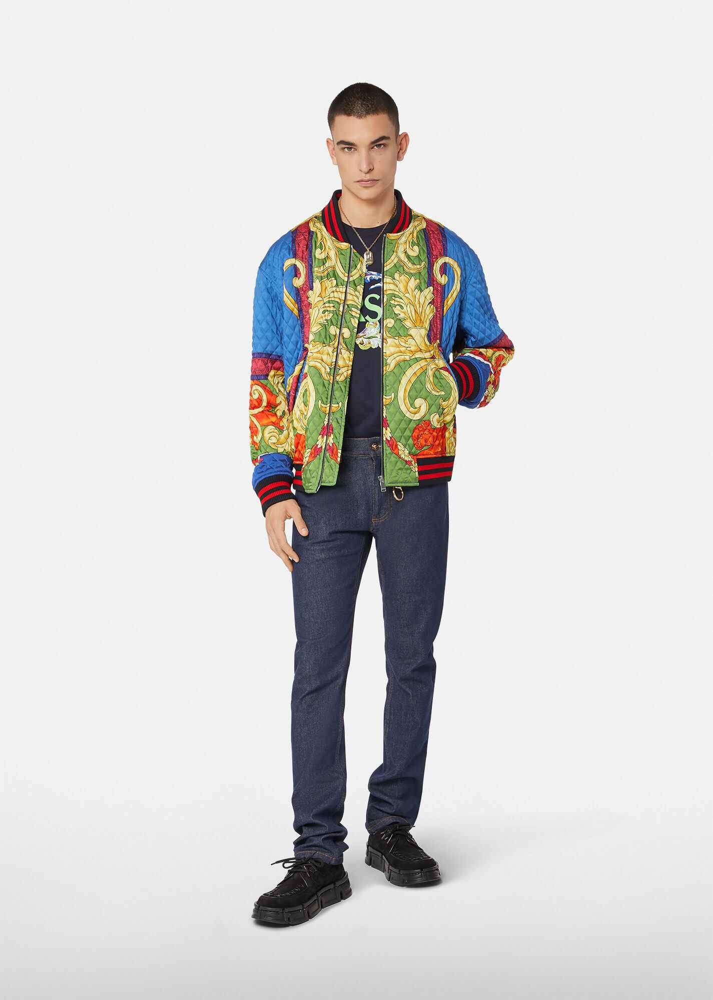 Medusa Renaissance Print Bomber Jacket - 4