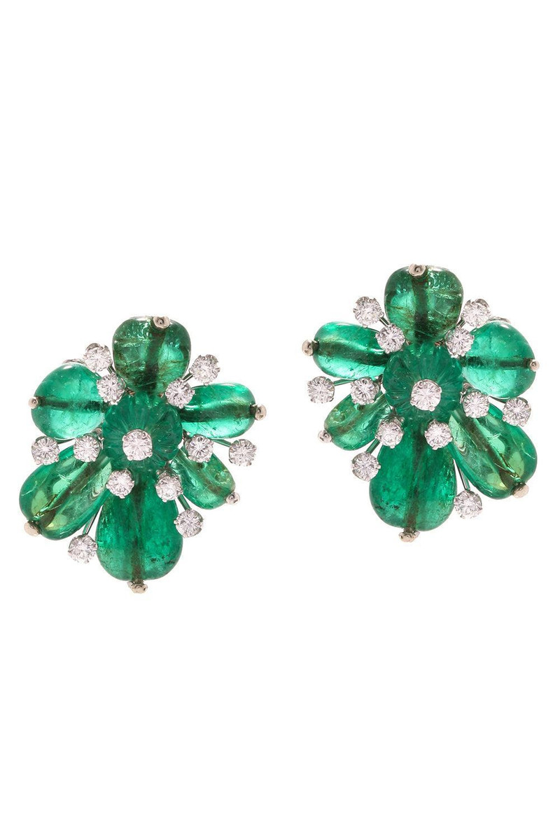 Couture Mayapple Flower Earrings 1
