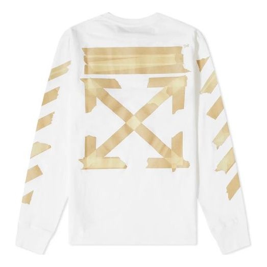 Off-White SS20 Tape Arrows Printing Long Sleeve Men White OMAB001R201850020148 - 2