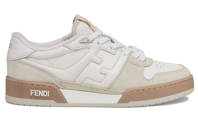 (WMNS) FENDI Match Low Top Suede 'White' 8E8252AHH2F1FHS - 2