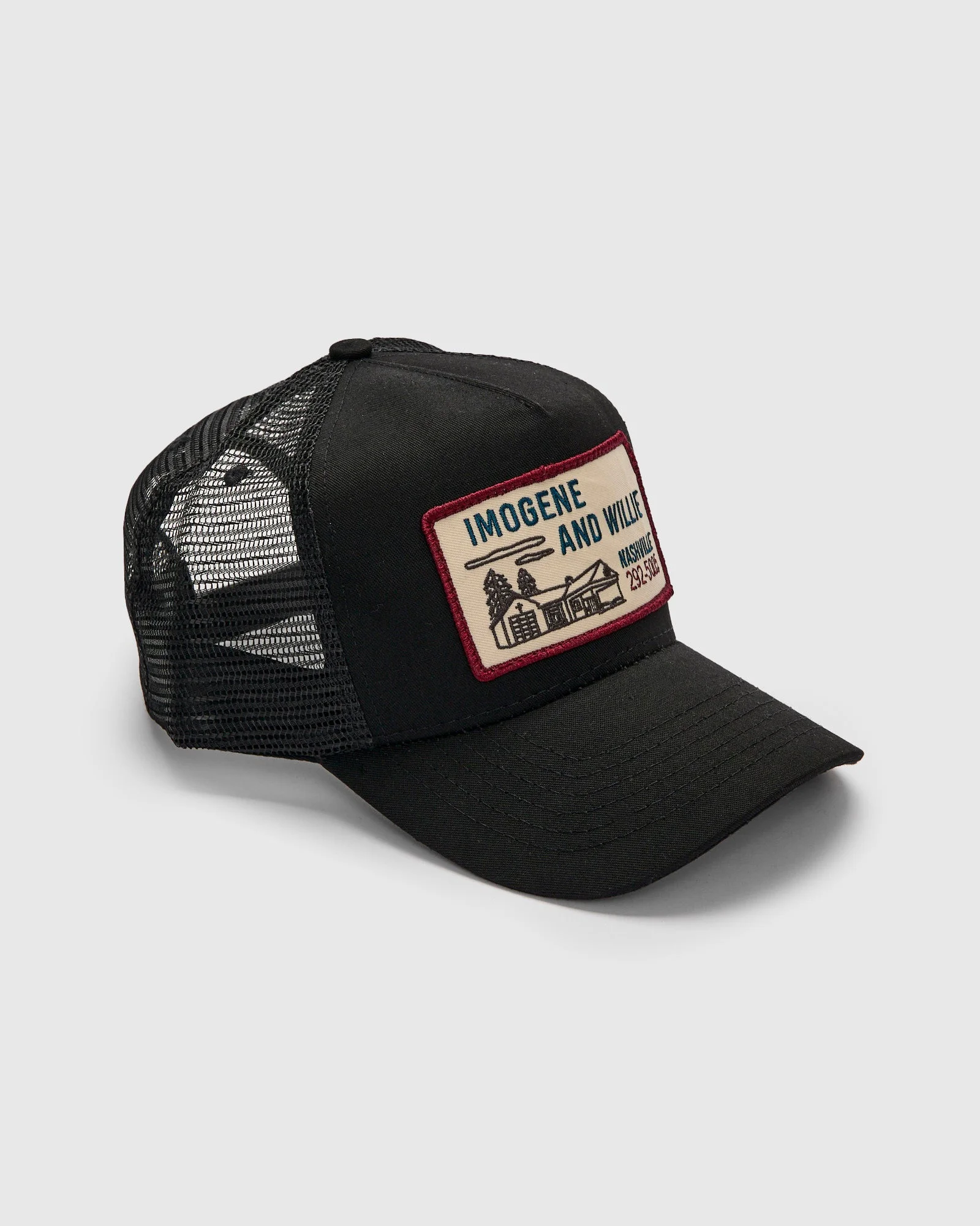 Service Station Trucker Cap in Black - 1
