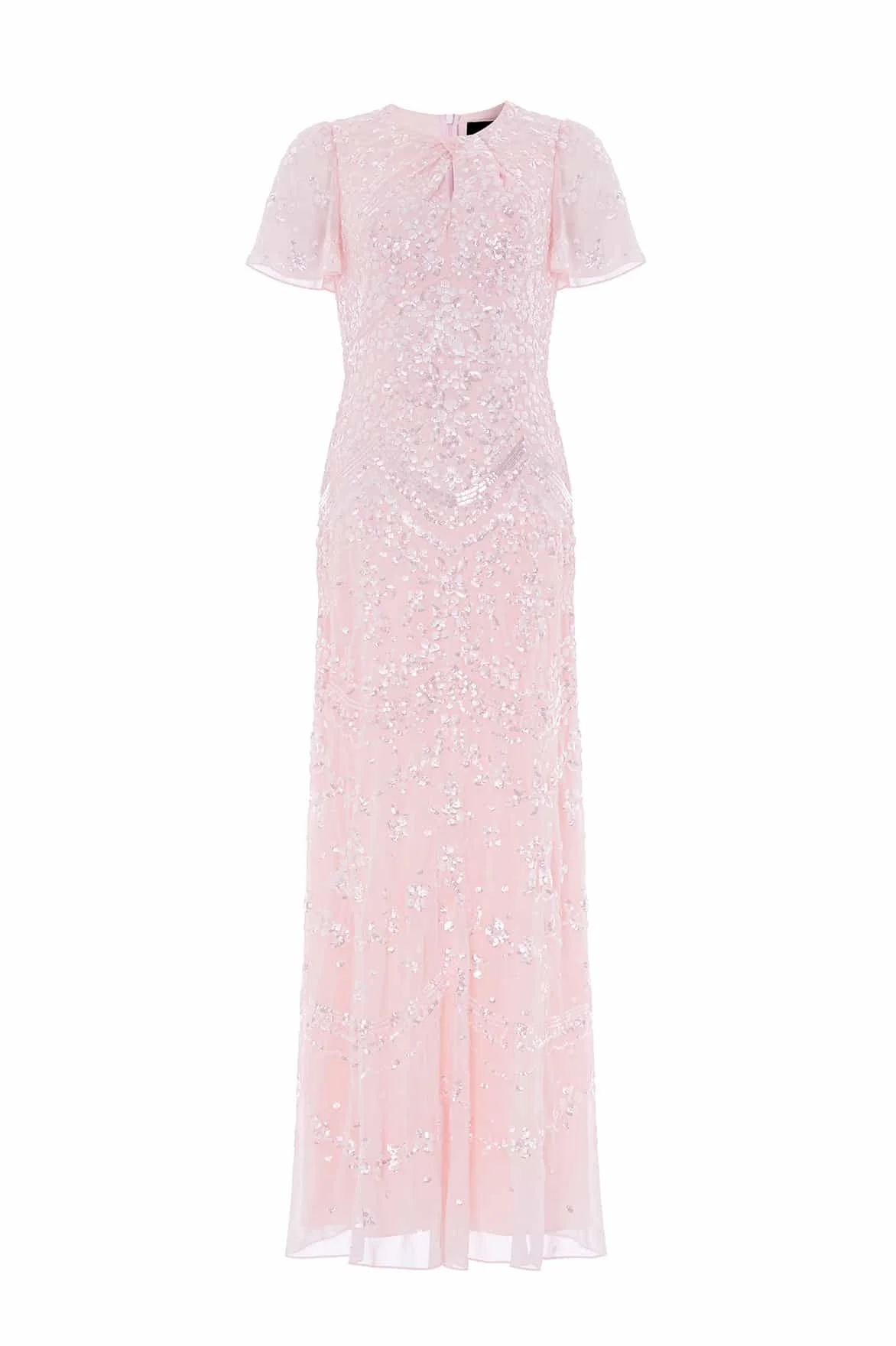 Freya Georgette Short Sleeve Gown - 1