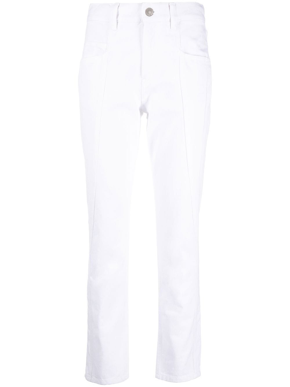 panelled skinny-cut jeans - 1