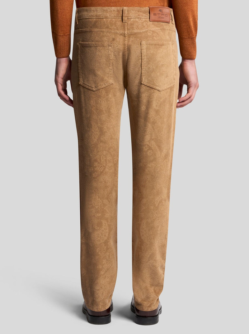 VELVET TROUSERS WITH PAISLEY PRINT 5