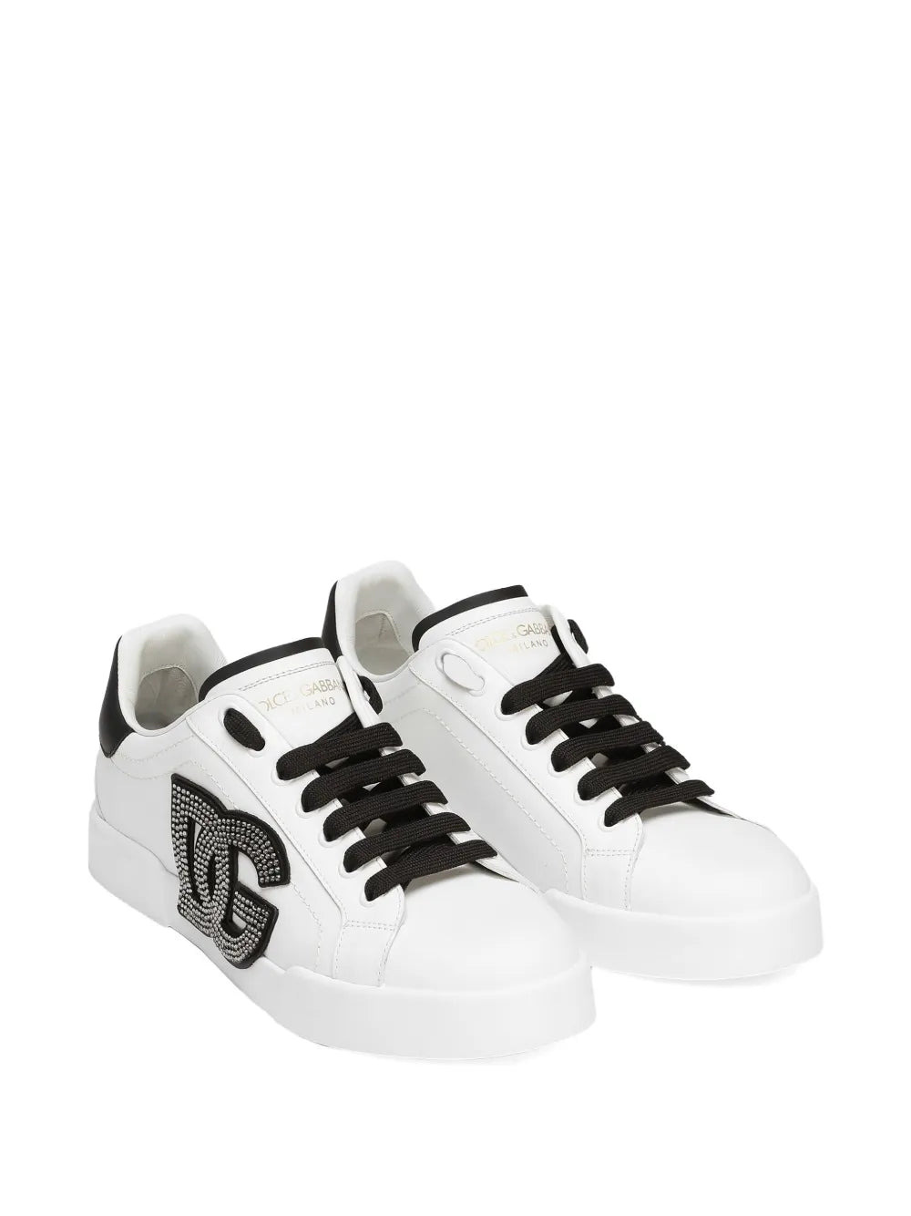 Dolce & Gabbana Women Portofino Sneakers With Rhinestones - 2