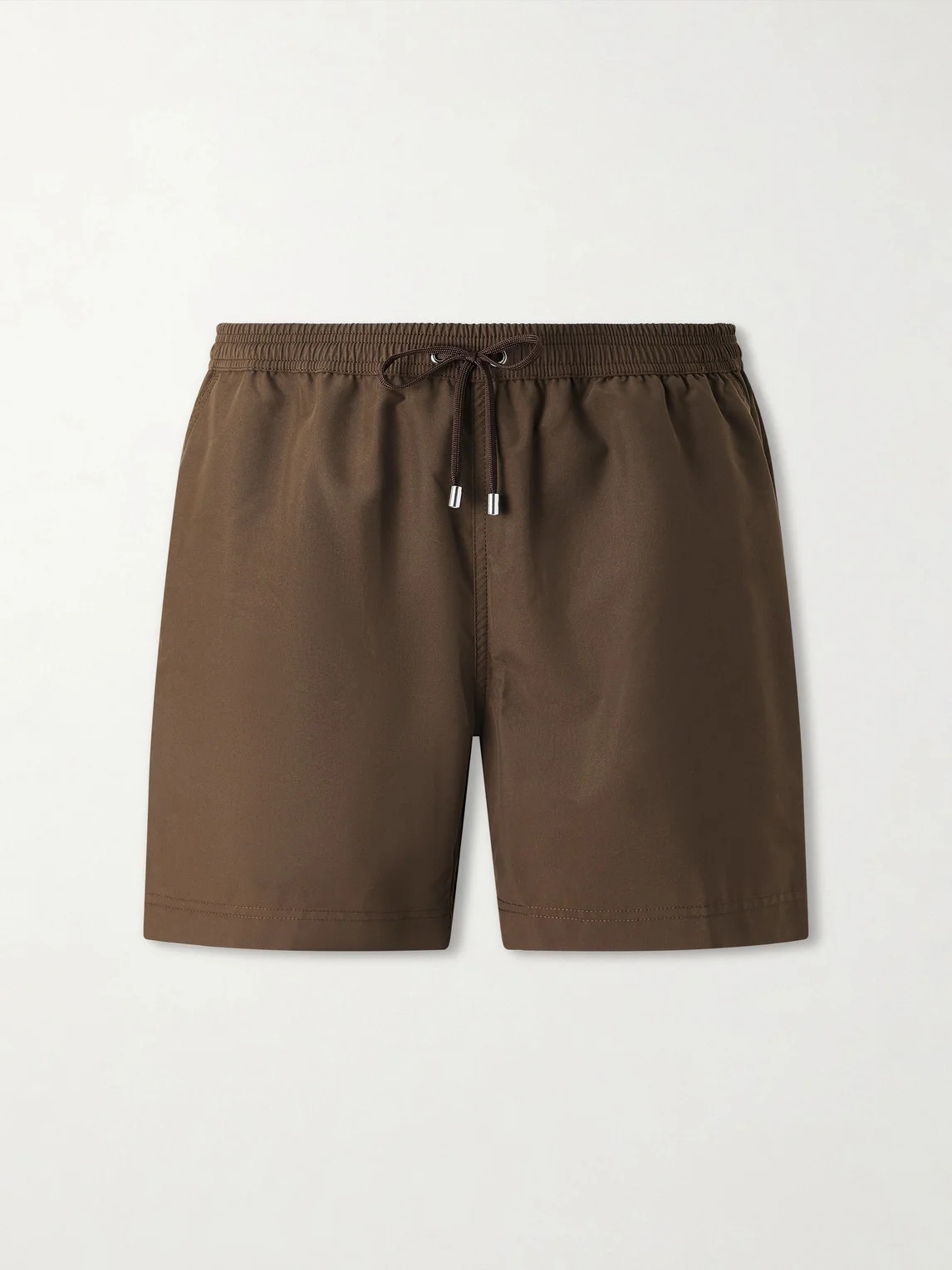 Drawstring Straight-Leg Swim Shorts - 1