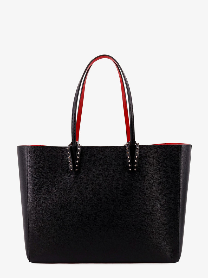 Christian Louboutin Cabata Leather Shoulder Bag With Studs outlook