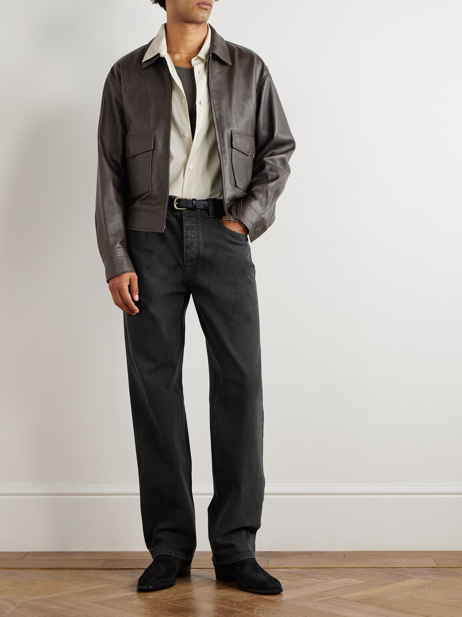 Majorca Leather Jacket Brown - 2