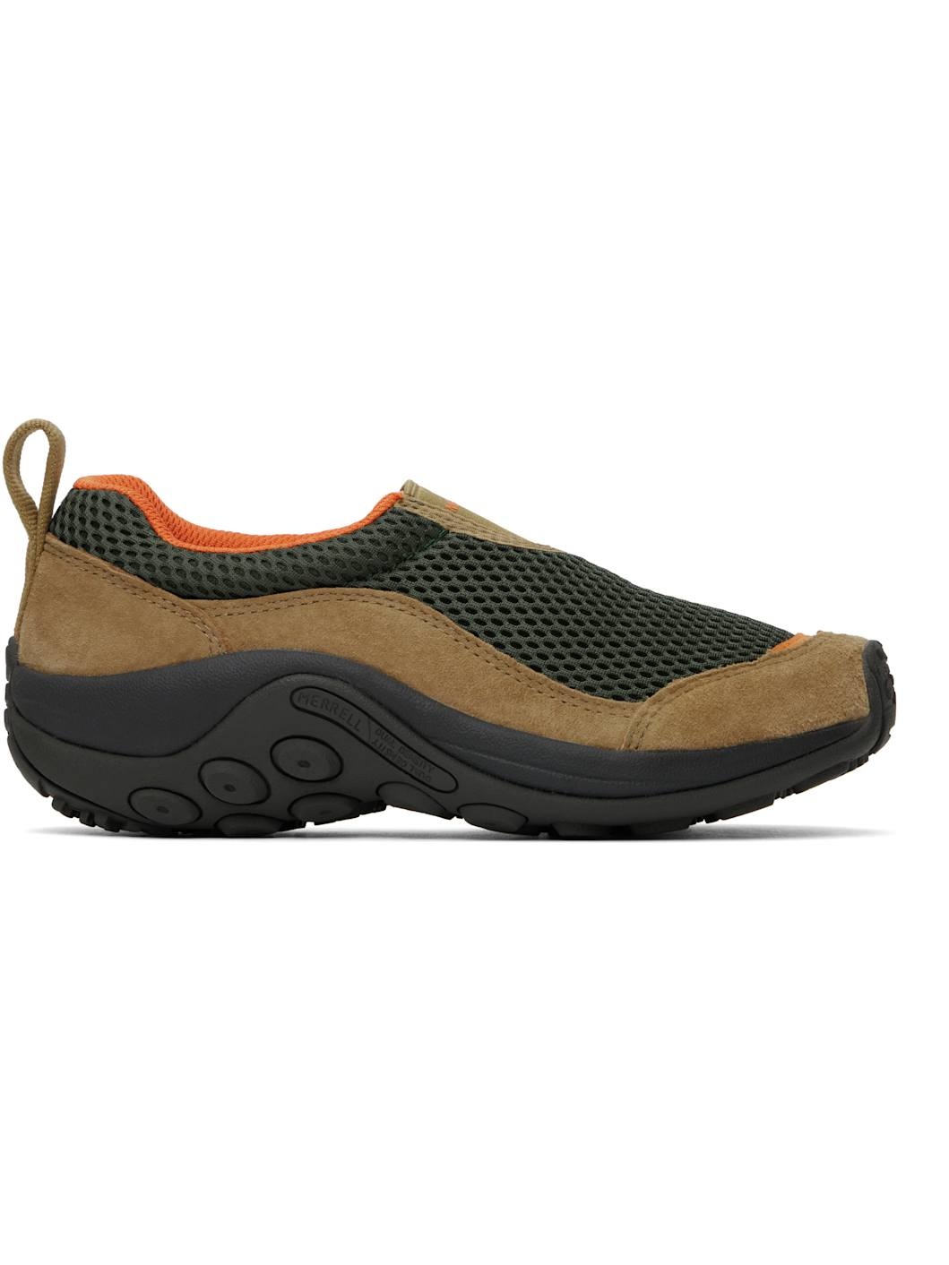 Green & Tan Jungle Moc Breeze SE Loafers - 1